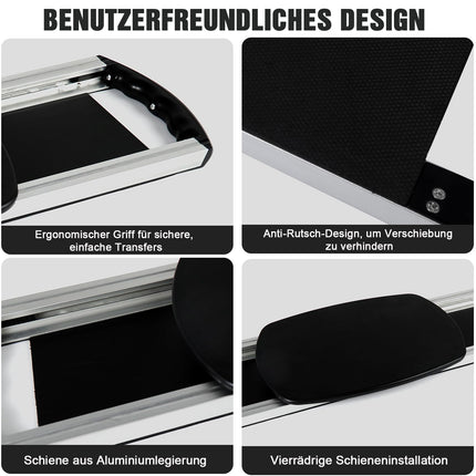 EASACE Slide Transfer Board, Transfer Board, Portable Slide Board for Patients, Seniors and Disabled