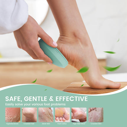 BEZOX 2-in-1 Nano Glass Callus Remover - Highly effective callus file for velvety soft feet - Professional foot care, safe & fast. For callus removal on wet and dry feet.
