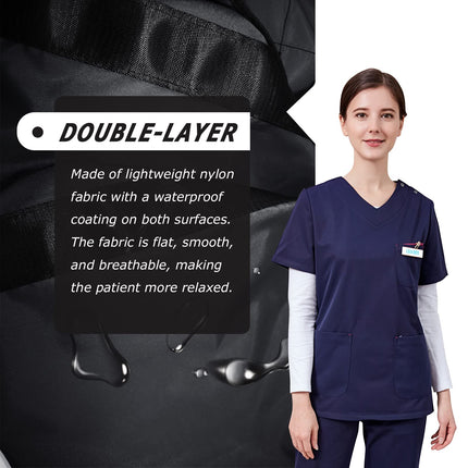 LOSCHEN Positioning Pad for Patient Transfer, Patient Transfer Board with Handles, Suitable for Overweight People, Elderly People and Patients (Black 100 * 147cm)