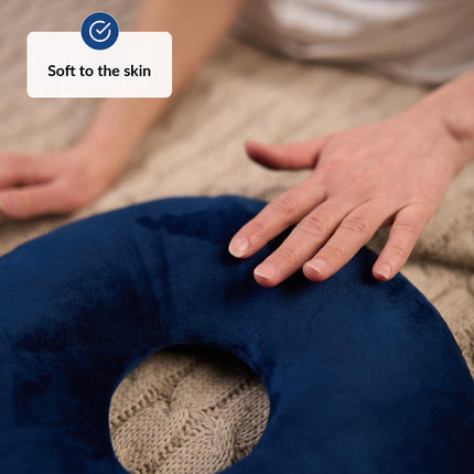 ODOXIA Piercing Pillow with Hole | Donut Pillow for Ear Pain Relief | Piercing Pillow with Adjustable Filling | Round Ear Pillow with Hole | Ear Pillow for Ear Piercing | Head Pillow