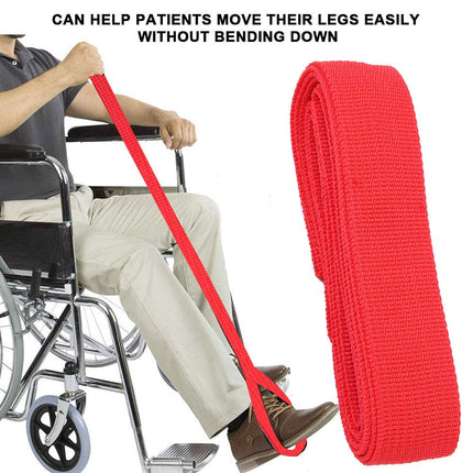 Leg lifting belt, portable leg lifting belt for disabled elderly people, foot lifting device, leg mobility aid, foot lifter, handle, mobility aids for the elderly