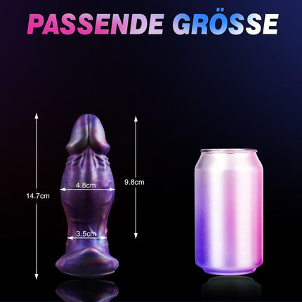 Anal Plug Dildo Large Silicone Dildos, Large Anal Plug Thick Dildo with Anchor Shape Base Design, Realistic Dildo Tail for Women Butt Plug Soft Anal Trainer, Sex Toys for Women Men