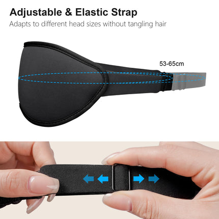 Gritin Sleep Mask for Side Sleepers, 3D Eye Sockets Sleep Mask with Adjustable Elastic Strap, Light Blocking and Breathable, Comfortable & Ergonomic Eye Mask for Men and Women, 2 Pairs of Earplugs