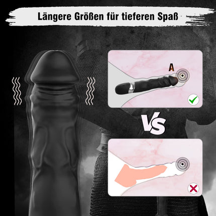 Realistic vibrators for her clitoris and G-spot, silicone AV dildo vibrator with 7 vibration modes, sex toy for women, massage stick stimulation, waterproof, sex toy for women and couples