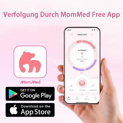 MOMMED Ovulation Test Strips, 60 practical ovulation test sticks with 60 urine cups - Fast fertility test for women - Ovulation test strips 25 mIU/ml
