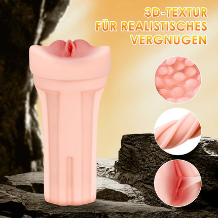 Realistic Masturbator for Men, Pocket Pussy Realistic Large Masturbation Sex Toys for Men Solo Manual Cup Masturbators Sex Toys Penis Masturbators with 3D Vagina Pussy