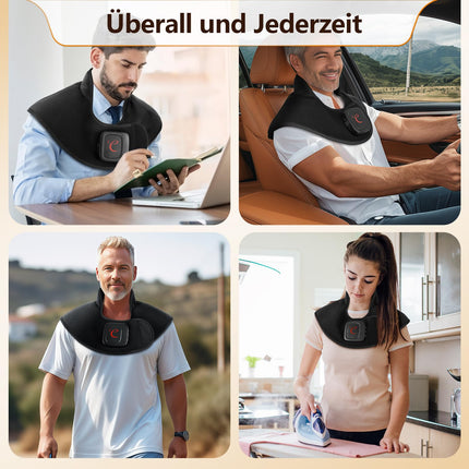 Comfytemp wireless weighted heating pad for neck and shoulder with 36Wh battery, 1.1 kg neck warmer and shoulder warmer with 3 temperature settings, 52x25 cm heat pad with automatic shut-off