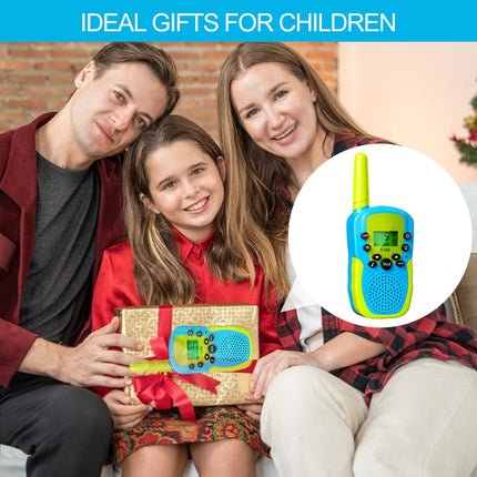 Oulesvte 2 Pack Walkie Talkie, VOX Function Radio, LED Flashlight, Long Range 3km Walkie Talkie, Walkie Talkie Children, Walkie Talkie Children Adults for Adventure, Camping, Hiking