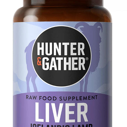 Hunter & Gather Lamb Liver 90 Capsules | Nutritional supplement made from free-range, grass-fed Icelandic lamb | 100% raw freeze-dried lamb liver | No GM feed, antibiotics, or hormones