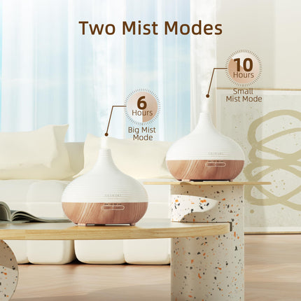 ASAKUKI 300ml Aroma Diffuser for Fragrance Oils, Premium Ultrasonic Humidifier Aromatherapy Oils Diffuser with 7 Color LED Light, BPA Free Bedroom, Office, Spa