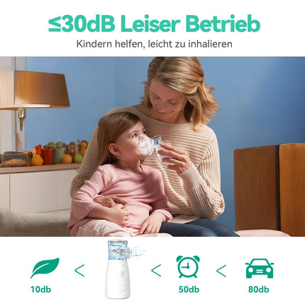 Inhaler, JOSSIS Inhaler for Children and Adults, Particle Size 1-5µm, Adjustable Spray Mist, USB C Rechargeable Inhaler