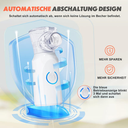AU YAT Nebulizer Machine for Adults, Rechargeable Portable Nebulizers for Adults and Children, Quiet Nebulizer for Children