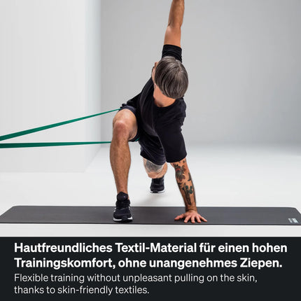 BLACKROLL® SUPER Band FITNESS BAND Set (3-pack), exercise bands for strengthening muscles, flexible resistance bands in 3 strengths: light (orange), medium (green) & strong (blue), Made in Germany