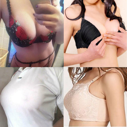 ELMIKA Self-adhesive Silicone Breast Forms Crossdresser Breasts False Breast Prostheses Transgender Cosplay Mastectomy Prosthesis, Cup D 1000g/Pair