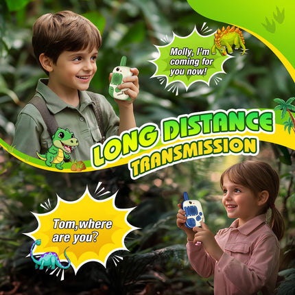 Walkie Talkie Children, Dinosaur Toys from 3 4 5 6 7 8 Years Boy 3-8 Years Gift Ideas Walky Talky Gift Boy 3-8 Years Outdoor Games for Boys Radio Children's Toys Toys