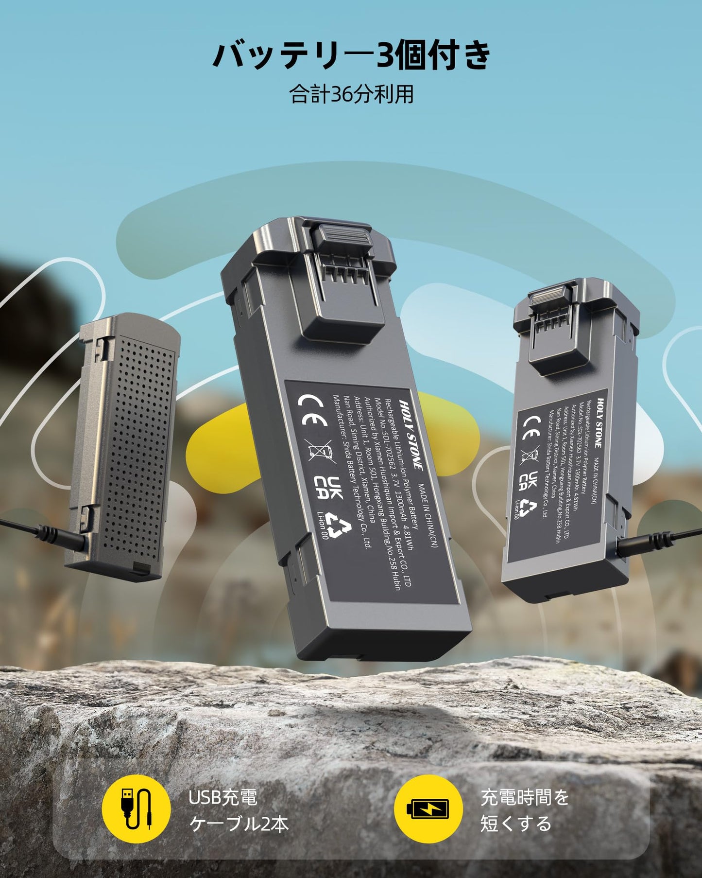 Holy Stone HS290 Drohne mit Kamera 1080P für Anfänger, RC Drohnen mit FPV Übertragung, Lange Flugzeit, APP Steuerung, Optisch-Fluss Kameradrohnen komplettset Spielzeug Geschenke für Kinder,Blau,CO