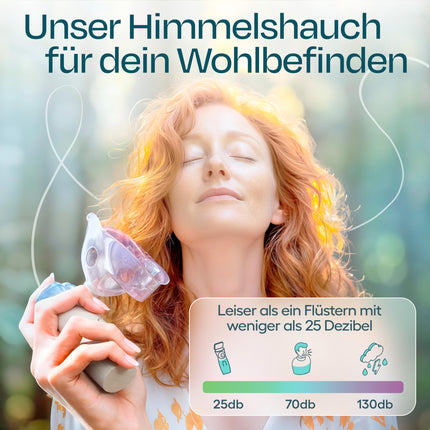 HIMMELSHAUCH MEDICAL Inhaler for children and adults | Electric inhalers | Inhalation device for babies | Ultrasonic nebulizer inhaler for children