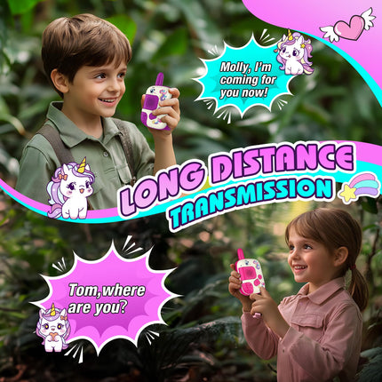 Wootoyz Unicorn Gift for Girls, Walkie Talkie Children's Gifts Girls 3 4 5 6 7 8 Years Toys from 3-8 Years Girls Unicorn Game Walkie Talkie Games 3-8 Years Girls Gift Ideas