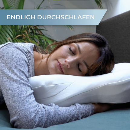 Shokunin. Orthopedic neck support pillow with 2 covers, side sleeper pillow, neck pillow, ergonomic memory foam pillow, anti-snoring pillow for neck pain and migraines, 60x40