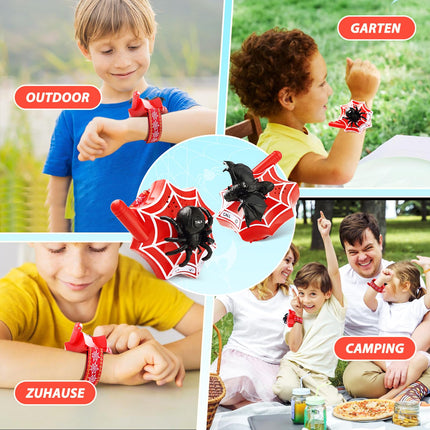 Fygurso Walkie Talkie Kids, Walkie Talkies with Spider Bat for 3 4 5 6 7 8 9 10 Year Old Boys Girls Children Gift Toy, 1 km Talking Range for Outdoor Games, Camping, Hiking