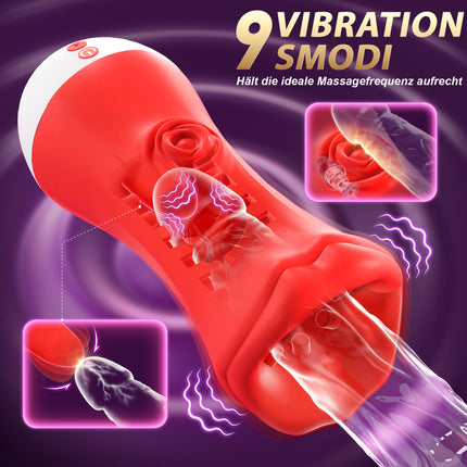 Pangpangmi Masturbation for Men Electric, Sex Toys for Men Solo Masturbator with 9 Vibration 9 Licking Penis Glans Vibrator Sex Toys Vibrator Sets for Men Couples Masturbators