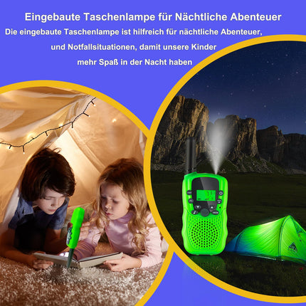 Soopotay Rechargeable Walkie Talkie Kids, Children's Two-Way Radios 3 KM Long Distance, Children's Toys/Christmas/Birthday Gifts for Boys and Girls Ages 3-12