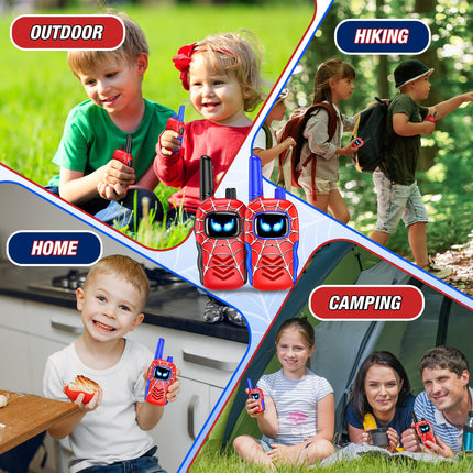Toyokid Walkie Talkie Children, Spider Toy from 3 4 5 6 7 8 9 10 Years Gift Boy Girl 3-12 Years Easter Gifts Children Walkie Talkie Outdoor Toy Radio Toys Games for Boys