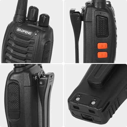 Walkie Talkie 16 Channels CTCSS/DCS FM, 1500 mAh Battery, Max. Talk Range 5 km, Professional Radio with Hands-Free Function