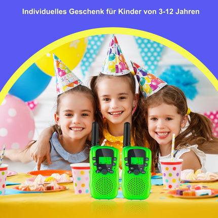 Soopotay Rechargeable Walkie Talkie Kids, Children's Two-Way Radios 3 KM Long Distance, Children's Toys/Christmas/Birthday Gifts for Boys and Girls Ages 3-12