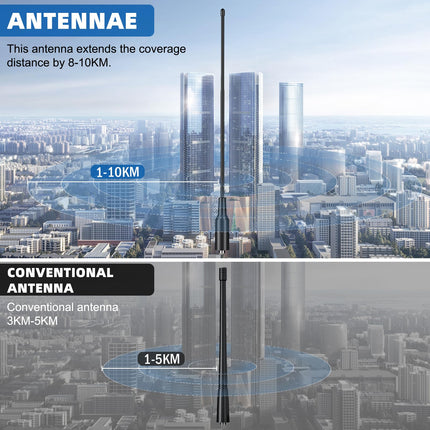 JUCJET 771 Radio Antenna, SMA-F Walkie-Talkie Antenna Compatible with Walkie Talkie BF-888S UV-5R (2 pcs)