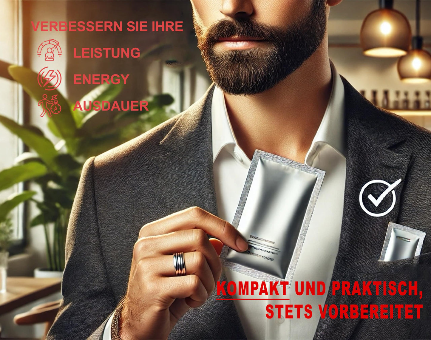 ๐๐๐๐ ๐ข๐ฅ๐ O-Honig x 6 Beutel | 15ml โ Extra Stark โ Natรผrliches Prรคparat fรผr mehr Verlangen und Lust โ Hochdosiert mit Maca, Ginseng und Butea Superba