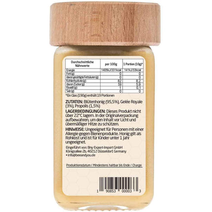 Bee&You Royal Jelly & Propolis in Honey for Children, 100% natural, no additives, raw honey, fair trade, natural & controlled ingredients, 33 awards, 12 certificates