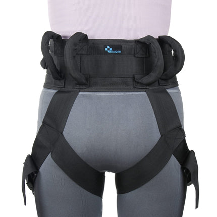 REAQER Transfer Belt Belt with Metal Buckle Multifunctional Belt with Leg Ring Care Equipment for Elderly Disabled Walking Safety Assistance Device