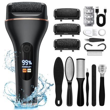 Electric Callus Remover - Electric Callus Remover for Feet - Electric Callus Planer for Feet with 2 Gears, IPX7 Waterproof Callus Remover for Cracked Heels, Dead Skin, Callus Removal