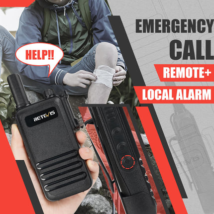 Retevis RB647 Walkie Talkie, IP67 Waterproof Walkie Talkie, PMR446 16 Channels, Professional Two-Way Radio, 1000 mAh, VOX Walkie Talkies for School, Security Rescue (Black, 3 Pack)