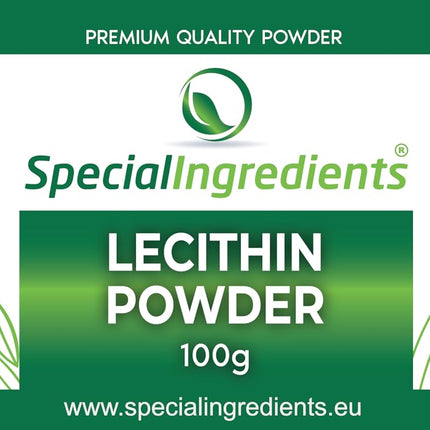LECITHIN POWDER 100g HIGHEST QUALITY GMO-FREE (GERMAN LABELS AND INSTRUCTIONS)