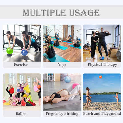 Pilates Ball, Gymnastic Ball Small, 22cm Pilates Ball, Gymnastic Balls Children, Overball Fitness Ball Yoga Ball Fitball Office Ergonomic Balance Equipment for Yoga Gymnastics Gym Exercise Fitness Therapy Supplies