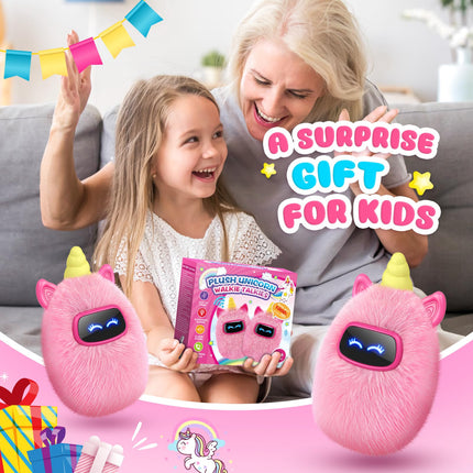iKidiki Unicorn Walkie Talkie Children, Gifts Girls 3 4 5 6 7 8 9 10 Years Toys Girls 3-10 Years Unicorn Gifts for Girls Outdoor Toys