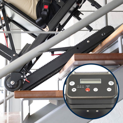 KMINA - Electric tracked stair climber, wheelchair users, stair climbing aid for seniors, stair lift, wheelchair