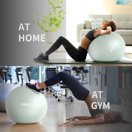 PROIRON Exercise Ball Pezzi Ball Seat Ball Training Ball Fitness Ball & Balance for Core Training with Pump Anti Burst Pilates Ball Robust for Adults Office Pezzi Balls Exercise Balls