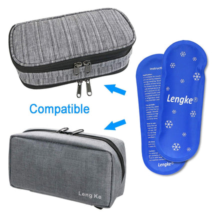 YOUSHARES Ice Packs for Insulin Cooler Travel Bag - Reusable Ice Packs for Insulin Cooler for Diabetics (4 Packs)