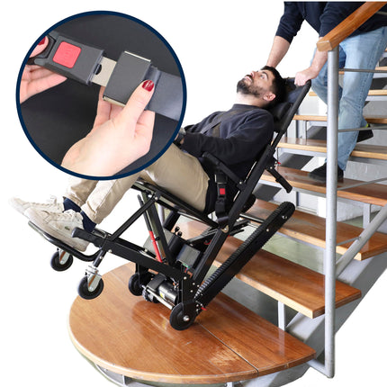 KMINA - Electric tracked stair climber, wheelchair users, stair climbing aid for seniors, stair lift, wheelchair