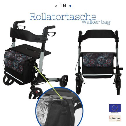 SENIORI Rollator/Wheelchair Bag Rollator Bag Wheelchair Bag Universal (1st Circle)