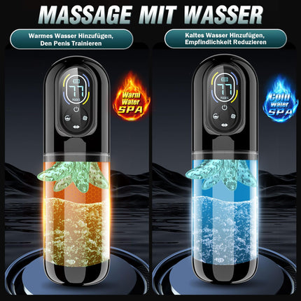 Electric Masturbator Sex Toy for Men with 7 Modes Telescopic Function & Rotating & Sucking & Vibrating and Licking, Masturbation for Men Sex Toys Pocket Pussy Sex Toys Masturbators
