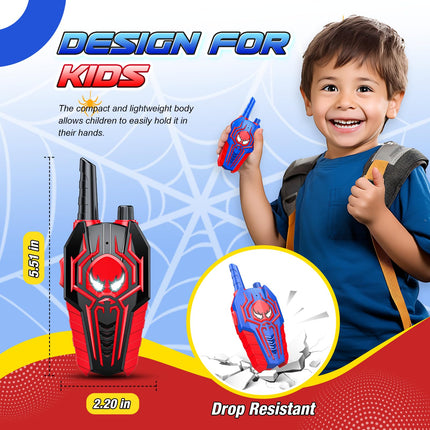 Toyokid Walkie Talkie Kids, Toy & Gift & Birthday Present for Children (Red Blue & Black)