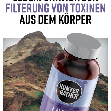 Hunter & Gather Lamb Liver 90 Capsules | Nutritional supplement made from free-range, grass-fed Icelandic lamb | 100% raw freeze-dried lamb liver | No GM feed, antibiotics, or hormones