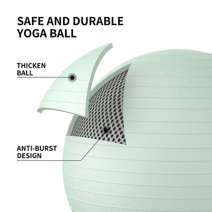 PROIRON Exercise Ball Pezzi Ball Seat Ball Training Ball Fitness Ball & Balance for Core Training with Pump Anti Burst Pilates Ball Robust for Adults Office Pezzi Balls Exercise Balls