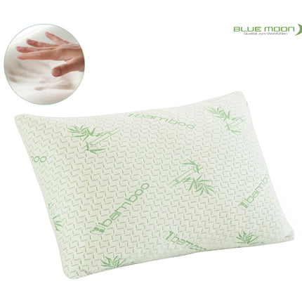 Bamboo pillow - orthopedic neck support pillow - memory foam pillow - orthopedic pillow sleeping pillow - neck pillow pillow - removable cover - bamboo viscose pillowcase (60 x 40 cm)