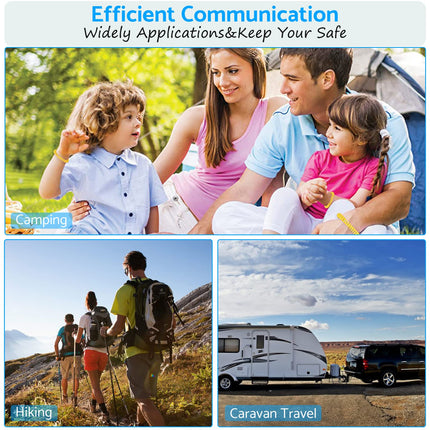 eSynic Professional Walkie Talkies for Adults, Rechargeable, 16 Channels, VOX, with Headphones and LED Lights, Perfect for Kids Ages 5 and Up, Outdoor Activities