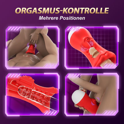 Pangpangmi Masturbation for Men Electric, Sex Toys for Men Solo Masturbator with 9 Vibration 9 Licking Penis Glans Vibrator Sex Toys Vibrator Sets for Men Couples Masturbators
